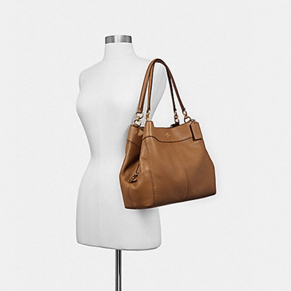 EUC Coach Large Lexy Squash Leather Shoulder Bag - Picture 12 of 13